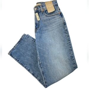 NWT Madewell Womens 90s Straight Crop Curvy High Waist Jeans Fair Trade, Size 26